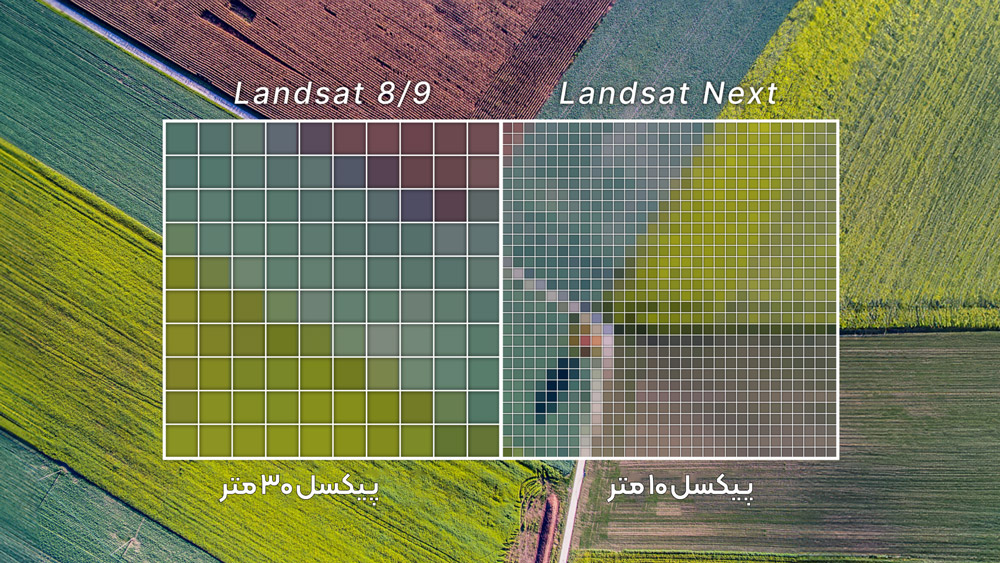 لندست نکست (Next): یک مأموریت جدید و انقلابی 1 landsat next resolution